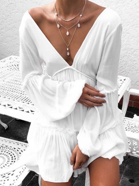 casual dresses for women 2021 autumn white v-neck lantern sleeve party elegant y2k midi evening women's dress, Black;gray
casual dresses for women 2021 autumn white v-neck lantern sleeve party elegant y2k midi evening women's dress, Black;gray