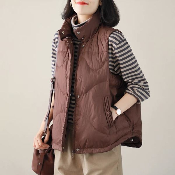 vests literary down et waistcoat women's winter style simple, loose and thin large korean buckle coat, Black;white
vests literary down et waistcoat women's winter style simple, loose and thin large korean buckle coat, Black;white