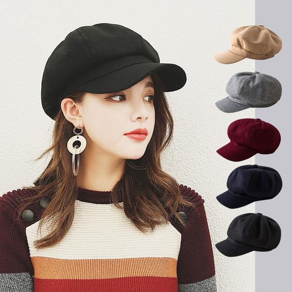 berets women's fashion beret woolen painter cap all-match adjustable winter for women solid plain octagonal sboy, Blue;gray
berets women's fashion beret woolen painter cap all-match adjustable winter for women solid plain octagonal sboy, Blue;gray