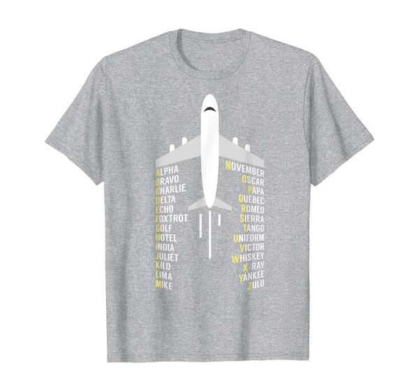 Phonetic Alphabet T-Shirt | Aviation Pilot Airplane Shirt, Mainly pictures