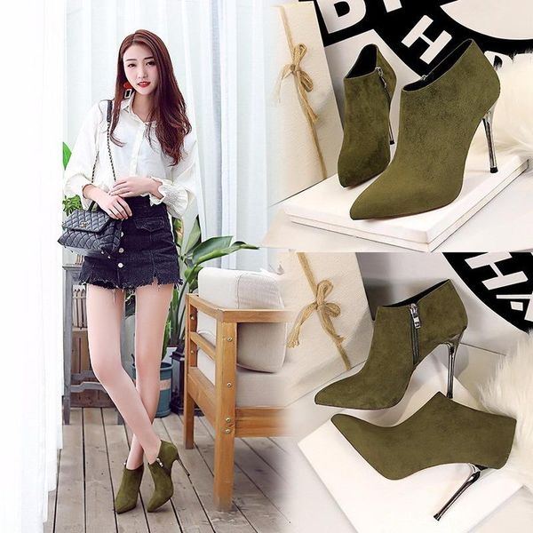 boots women short high heels 2021 fashion spring winter ankle booties ladies party night club thin shoes, Black
boots women short high heels 2021 fashion spring winter ankle booties ladies party night club thin shoes, Black