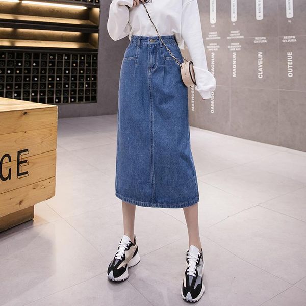 skirts casual streetwear denim long for women autumn winter slim a-line saia jeans feminina high waist plus size skirt 4xl 5xl, Black
skirts casual streetwear denim long for women autumn winter slim a-line saia jeans feminina high waist plus size skirt 4xl 5xl, Black