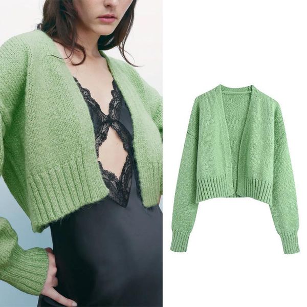women's knits & tees lpnvvs zar 2021 pure color casual knitted sweater college wind stitching loose cardigan y2k short fashion jacket p, White
women's knits & tees lpnvvs zar 2021 pure color casual knitted sweater college wind stitching loose cardigan y2k short fashion jacket p, White