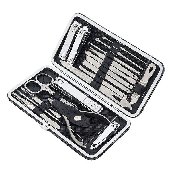 nail art kits 19pcs/set premium manicure set stainless steel professional grooming gift kit with luxurious portable case tool
nail art kits 19pcs/set premium manicure set stainless steel professional grooming gift kit with luxurious portable case tool