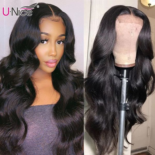 unice hair long body wave wigs 4x4 inch closure wig density 180 and 150 natural lace wig with preplucked natural hairline, Black
unice hair long body wave wigs 4x4 inch closure wig density 180 and 150 natural lace wig with preplucked natural hairline, Black