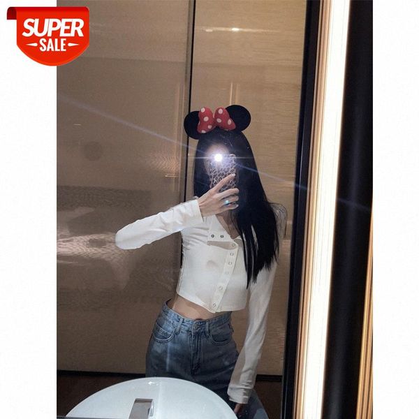 knitted long-sleeved t-shirt women's short slim slimming stretch bottoming shirt women trendy #d10w, White
knitted long-sleeved t-shirt women's short slim slimming stretch bottoming shirt women trendy #d10w, White