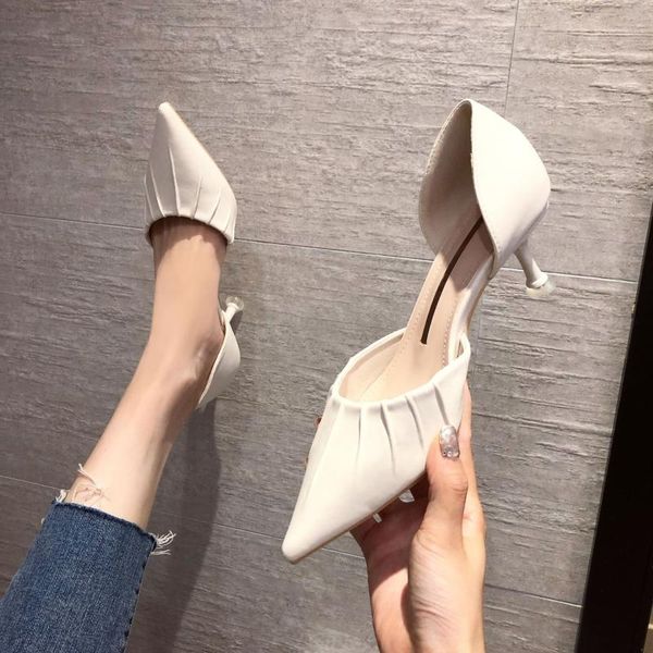 korean version the 2021 autumn hollow daily casual women's high-heeled shoes pointed rubber thin and shallow mouth single sandals, Black
korean version the 2021 autumn hollow daily casual women's high-heeled shoes pointed rubber thin and shallow mouth single sandals, Black