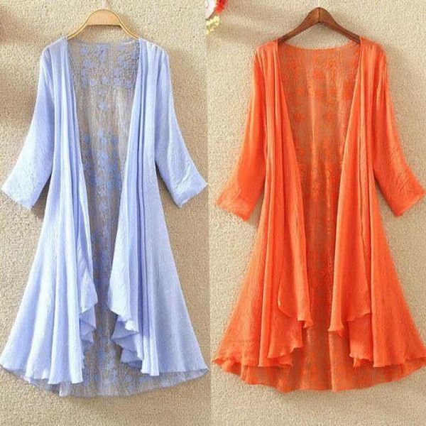 women's blouses & shirts women chiffon shirt hollow loose sunscreen air conditioning thin cardigan long, White
women's blouses & shirts women chiffon shirt hollow loose sunscreen air conditioning thin cardigan long, White