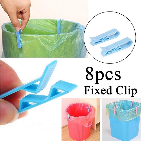 bag clips 8pcs household garbage can waste bin trash fixed clip lock holder creative slip-proof plastic sealing 
bag clips 8pcs household garbage can waste bin trash fixed clip lock holder creative slip-proof plastic sealing