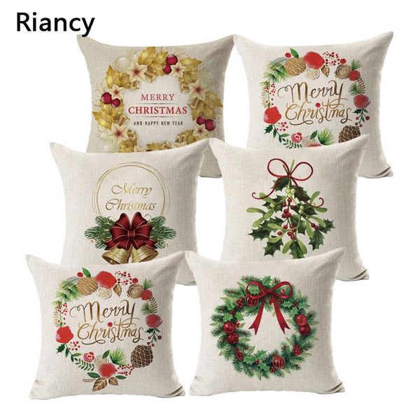 cushion/decorative pillow cojines decorativos para sofa christmas wreath linen pillowcase cushion cover home decor decorative sd007
cushion/decorative pillow cojines decorativos para sofa christmas wreath linen pillowcase cushion cover home decor decorative sd007