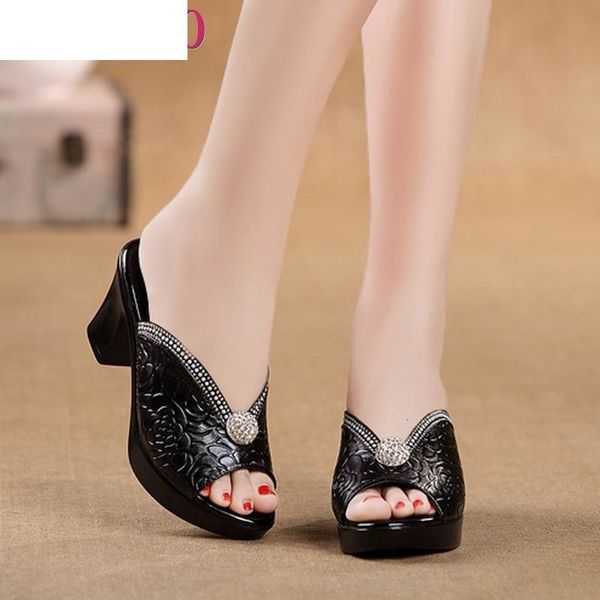 sandals rhinestone women sandals comfortable geuine leather thick heels women's casual shoes summer platform sandal 1chy, Black
sandals rhinestone women sandals comfortable geuine leather thick heels women's casual shoes summer platform sandal 1chy, Black