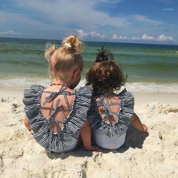 0-4t toddler kids baby girl swimsuit bodysuits little girls stripe swimwear bathing suit ruffled striped backless beachwear, Black
0-4t toddler kids baby girl swimsuit bodysuits little girls stripe swimwear bathing suit ruffled striped backless beachwear, Black