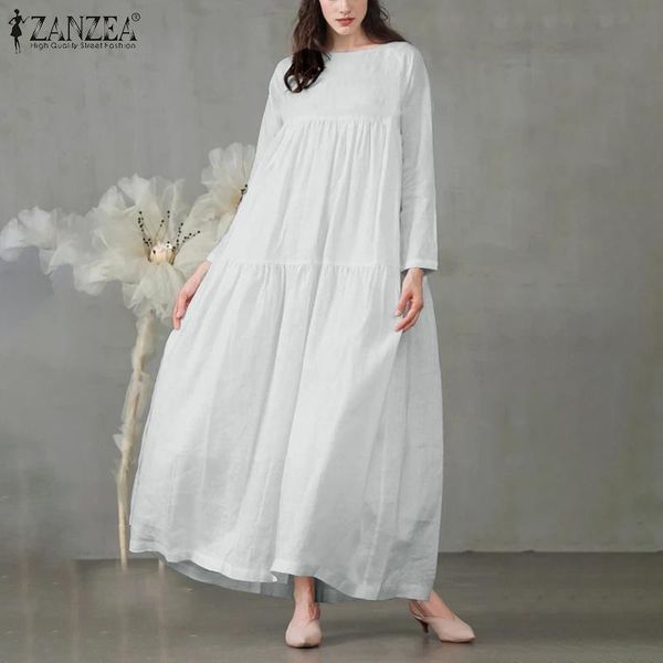 casual dresses stylish solid ruffle dress women's spring sundress zanzea 2021 long sleeve maxi vestidos female o neck robe oversized 5x, Black;gray
casual dresses stylish solid ruffle dress women's spring sundress zanzea 2021 long sleeve maxi vestidos female o neck robe oversized 5x, Black;gray