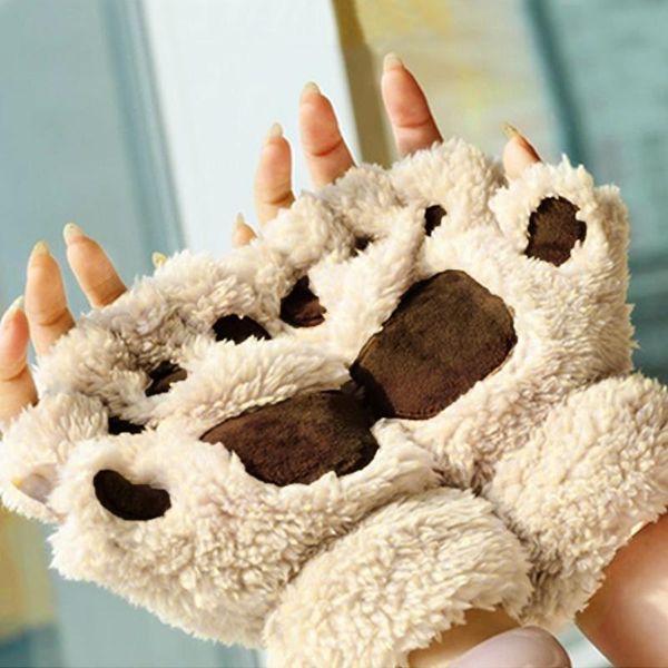 five fingers gloves women bear plush cat claw winter faux fur cute kitten fingerless mittens christmas halloween for womens girls, Blue;gray
five fingers gloves women bear plush cat claw winter faux fur cute kitten fingerless mittens christmas halloween for womens girls, Blue;gray