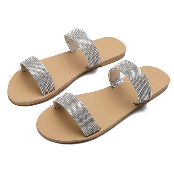 slippers summer 2021 casual women bling crystal flat slides mules sparkly rhinestone open toe beach shoes, Black
slippers summer 2021 casual women bling crystal flat slides mules sparkly rhinestone open toe beach shoes, Black