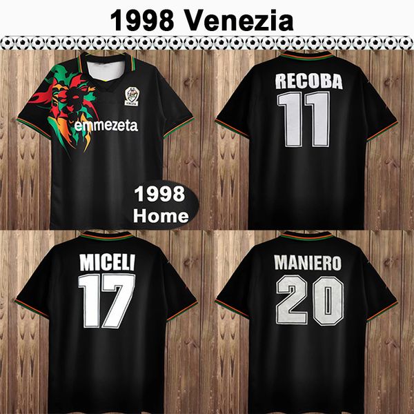 1998 venezia recoba miceli maniero mens soccer jerseys home black retro short sleeve football shirt uniforms
1998 venezia recoba miceli maniero mens soccer jerseys home black retro short sleeve football shirt uniforms