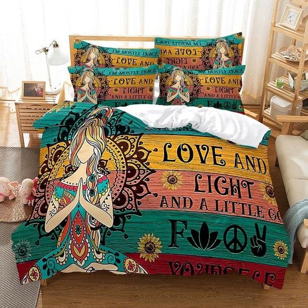 bedding sets fashion buddha set peace design luxury bed bohemian bedclothes 2/3pcs king size with pillowcase mandala quilt cover
bedding sets fashion buddha set peace design luxury bed bohemian bedclothes 2/3pcs king size with pillowcase mandala quilt cover