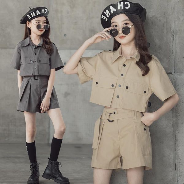 clothing sets girl clothes 2021 summer kids tracksuit fashion khaki lapel short cargo pants 2pcs girls casual teens 6 8 10 y, White
clothing sets girl clothes 2021 summer kids tracksuit fashion khaki lapel short cargo pants 2pcs girls casual teens 6 8 10 y, White