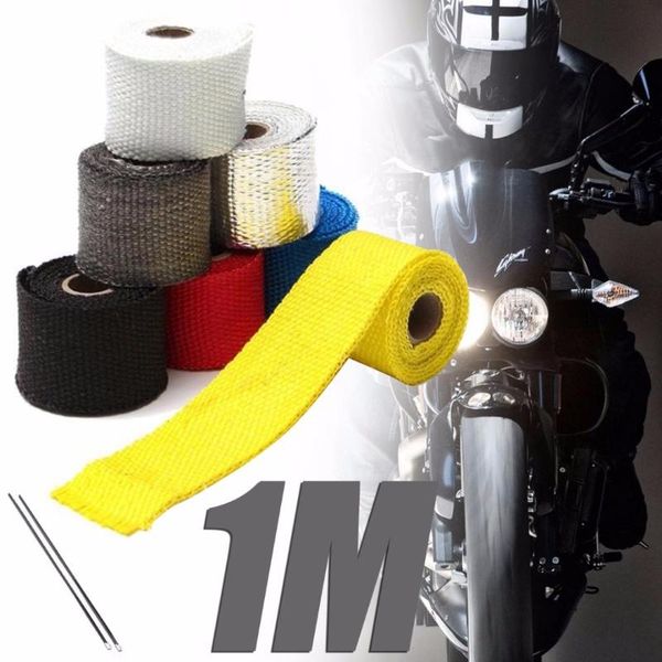 100cm fiberglass heat shield motorcycle exhaust thermal protection tape header pipe wrap for car truck system
100cm fiberglass heat shield motorcycle exhaust thermal protection tape header pipe wrap for car truck system