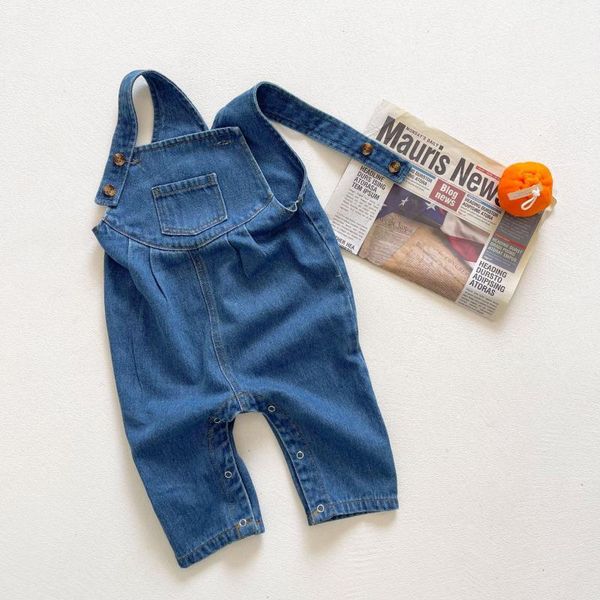 toddler boy girl strap pocket decoration denim romper spring style kid fashion solid children's outing clothes jumpsuits, Blue
toddler boy girl strap pocket decoration denim romper spring style kid fashion solid children's outing clothes jumpsuits, Blue