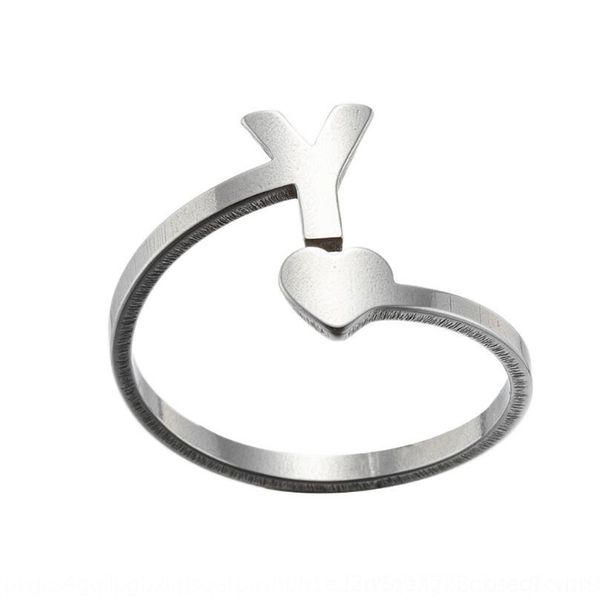 H1b4 2021 s band s accessoriesnew 26 english initials rings simple stainless steel girl's love ornament 2021 hand ornaments ring acce, Silver
H1b4 2021 s band s accessoriesnew 26 english initials rings simple stainless steel girl's love ornament 2021 hand ornaments ring acce, Silver