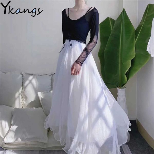 skirts womens ankle-length high waist a-line elastic chiffon princess style loose fashion casual all-match summer solid simple 210619, Black
skirts womens ankle-length high waist a-line elastic chiffon princess style loose fashion casual all-match summer solid simple 210619, Black