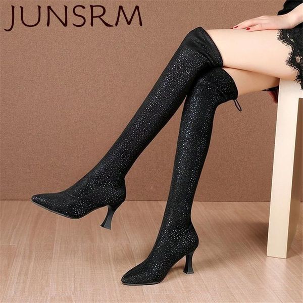 boots 2021 autumn winter fashion over the knee women boot high heel slip warm shoes sequins suede pointed toe woman long, Black
boots 2021 autumn winter fashion over the knee women boot high heel slip warm shoes sequins suede pointed toe woman long, Black