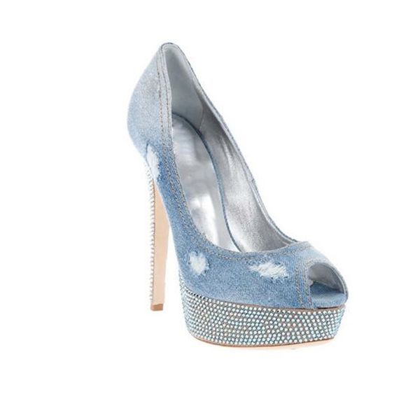 shoe younger blue denim cristal heel bombs high platform income breezy breeches elegant shoes party women's peep toe, Black
shoe younger blue denim cristal heel bombs high platform income breezy breeches elegant shoes party women's peep toe, Black