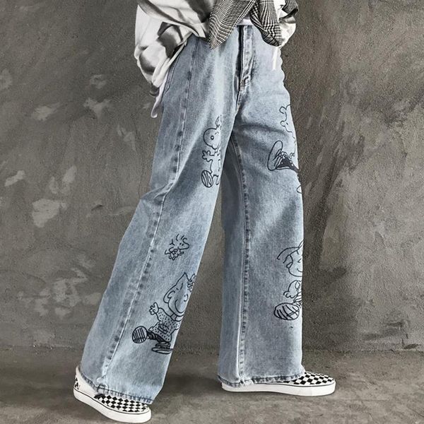 washed denim vintage women streetwear harajuku from anime cartoons print fashionable jeans man breeches loose cotton leg pants, Blue
washed denim vintage women streetwear harajuku from anime cartoons print fashionable jeans man breeches loose cotton leg pants, Blue