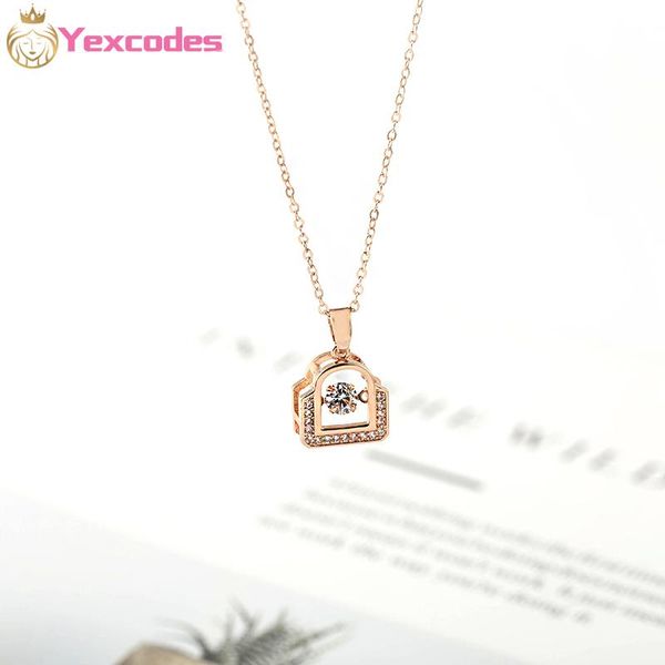pendant necklaces flashing heart lock necklace female copper micro-inlaid stone color preserving electroplating cross-border gift, Silver
pendant necklaces flashing heart lock necklace female copper micro-inlaid stone color preserving electroplating cross-border gift, Silver