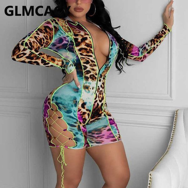 women leopard skinny rompers chic streetwear party club playsuits 210702, Black;white
women leopard skinny rompers chic streetwear party club playsuits 210702, Black;white