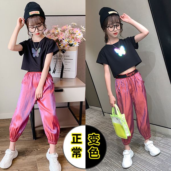 Girls Clothes Sets 2022 Summer Kids Luminous butterfly T-Shirt +Pants Set Teen 2 Pcs Suit 4 6 8 10 12 14 Years Children Clothing, Dark grey
Girls Clothes Sets 2022 Summer Kids Luminous butterfly T-Shirt +Pants Set Teen 2 Pcs Suit 4 6 8 10 12 14 Years Children Clothing, Dark grey