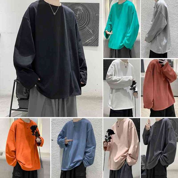 men's loose sweater autumn trend solid color pullover youth leisure simple fashion brand round neck jacket men's, Black
men's loose sweater autumn trend solid color pullover youth leisure simple fashion brand round neck jacket men's, Black