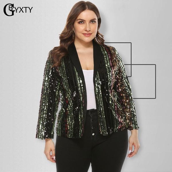 women's jackets gbyxty plus size 5xl fashion striped sequins jacket and coat 2021 spring autumn women v-neck long sleeve basic zl685, Black;brown
women's jackets gbyxty plus size 5xl fashion striped sequins jacket and coat 2021 spring autumn women v-neck long sleeve basic zl685, Black;brown