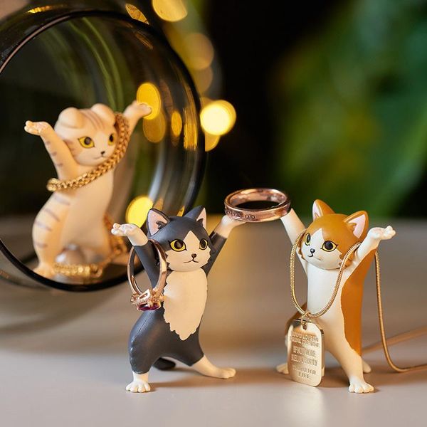 jewelry pouches, bags cute cat display stand earring necklace holder sundries storage bracket earphone lipstick organizer creative pen, Pink;blue
jewelry pouches, bags cute cat display stand earring necklace holder sundries storage bracket earphone lipstick organizer creative pen, Pink;blue