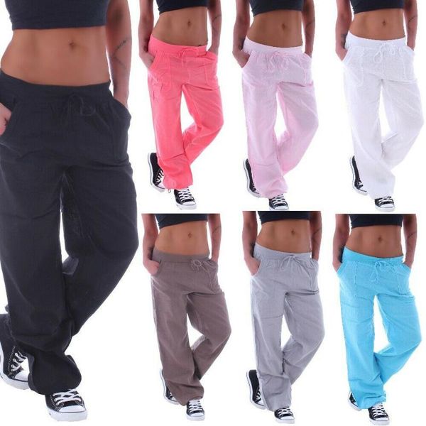 women's pants & capris 2021 spring baggy women fitness sweatpants wide leg ladies drawstring button solid color trousers, Black;white
women's pants & capris 2021 spring baggy women fitness sweatpants wide leg ladies drawstring button solid color trousers, Black;white