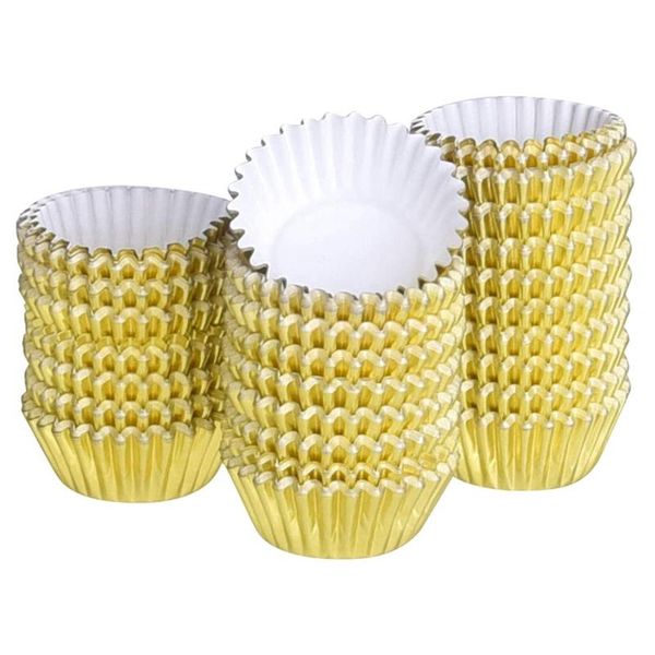 pcs gold mini metallic foil cupcake liners baking muffin paper cups cases, bottom 5cm dia & pastry tools
pcs gold mini metallic foil cupcake liners baking muffin paper cups cases, bottom 5cm dia & pastry tools
