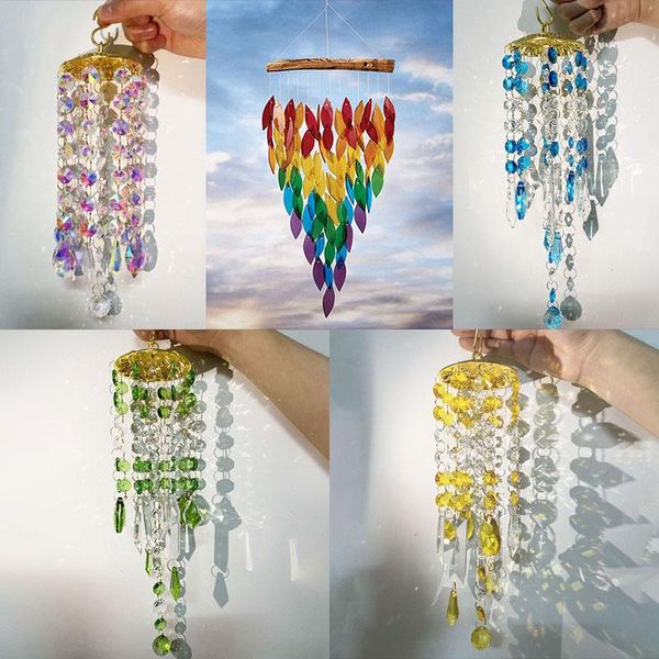 decorative objects & figurines tropical rainbow leaves wind chime spinner home window crystal spiral tail decor outdoor garden
decorative objects & figurines tropical rainbow leaves wind chime spinner home window crystal spiral tail decor outdoor garden