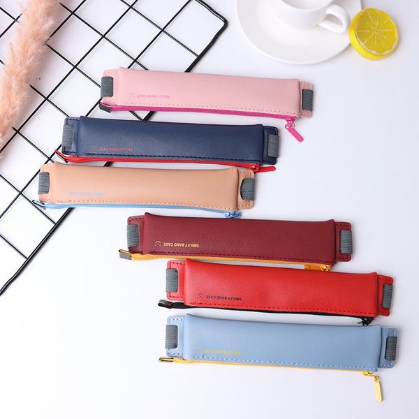 pencil bags pu leather mini pen bag eco-friendly elastic book case portable notebook journal holder office student stationery
pencil bags pu leather mini pen bag eco-friendly elastic book case portable notebook journal holder office student stationery