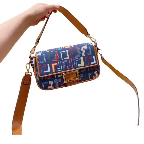 designer bag flap shoulder bags printed denim baguette soft three-dimensional texture lamb skin material removable handle or shoulder strap
designer bag flap shoulder bags printed denim baguette soft three-dimensional texture lamb skin material removable handle or shoulder strap