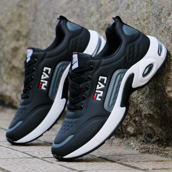 men white shoes air cushion sneakers breathable outdoor walking sport shoes for male lace-up casual shoes bubble men footwear, Black
men white shoes air cushion sneakers breathable outdoor walking sport shoes for male lace-up casual shoes bubble men footwear, Black