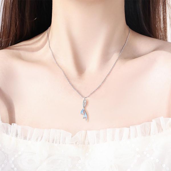 chains blue fish tail mermaid cubic zirconia 925 sterling silver clavicle chain necklace for women luxury aesthetic jewelry
chains blue fish tail mermaid cubic zirconia 925 sterling silver clavicle chain necklace for women luxury aesthetic jewelry