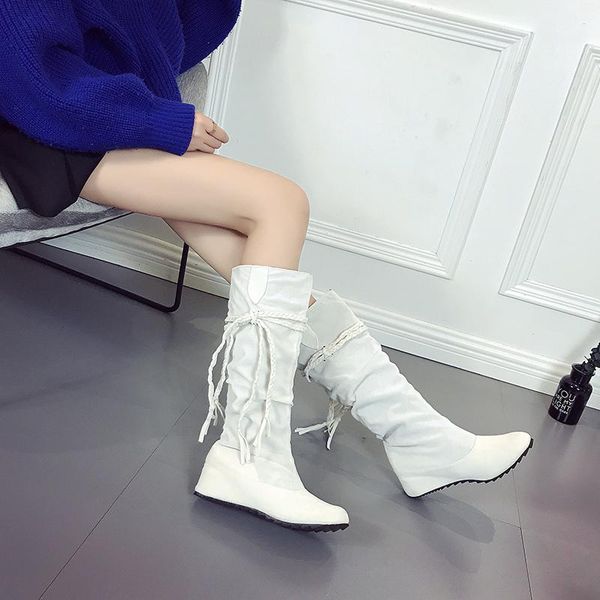 boots plus size women's 40-43 extra large rope braided frosted inner increase tassel high fashion female winter, Black
boots plus size women's 40-43 extra large rope braided frosted inner increase tassel high fashion female winter, Black