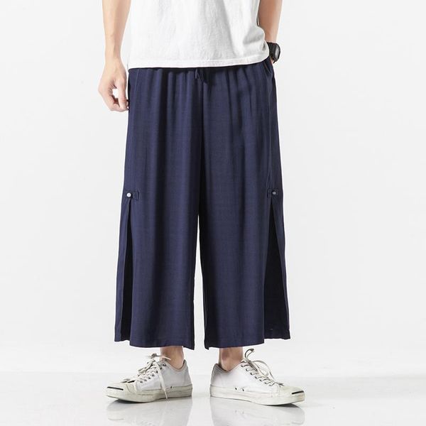 men's pants men cotton linen casual wide leg male streetwear hip hop straight loose skirt pant kimono trousers plus size m-5xl, Black
men's pants men cotton linen casual wide leg male streetwear hip hop straight loose skirt pant kimono trousers plus size m-5xl, Black