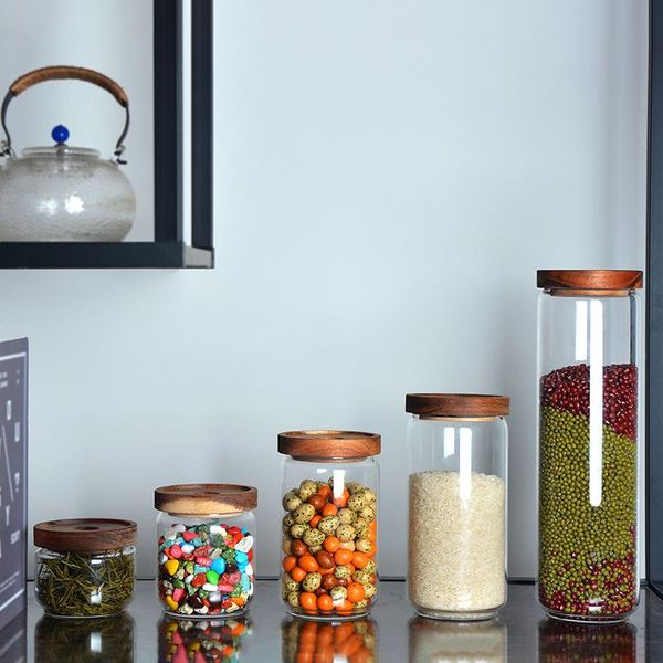 storage bottles & jars home glass wooden lid sealed coffee beans tea jar transparent kitchen grain dried fruit food container
storage bottles & jars home glass wooden lid sealed coffee beans tea jar transparent kitchen grain dried fruit food container