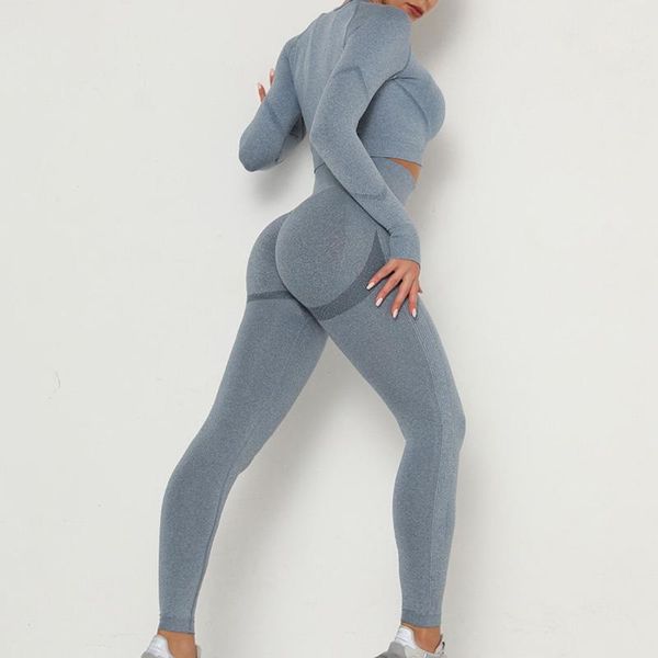 yoga outfit women sport suit clothing set workout gym long sleeve fitness crop + high waist seamless energy leggins
yoga outfit women sport suit clothing set workout gym long sleeve fitness crop + high waist seamless energy leggins