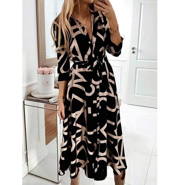 casual dresses letter button women's dress autumn sashes long sleeve for women 2021 mid-calf turn-down collar shirt woman, Black;gray
casual dresses letter button women's dress autumn sashes long sleeve for women 2021 mid-calf turn-down collar shirt woman, Black;gray