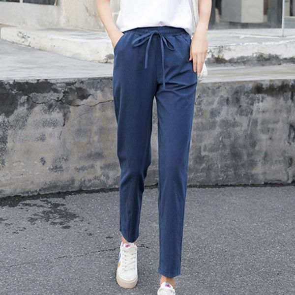 women's pants & capris womens spring summer cotton solid elastic waist candy colors harem comfortable trousers, Black;white
women's pants & capris womens spring summer cotton solid elastic waist candy colors harem comfortable trousers, Black;white