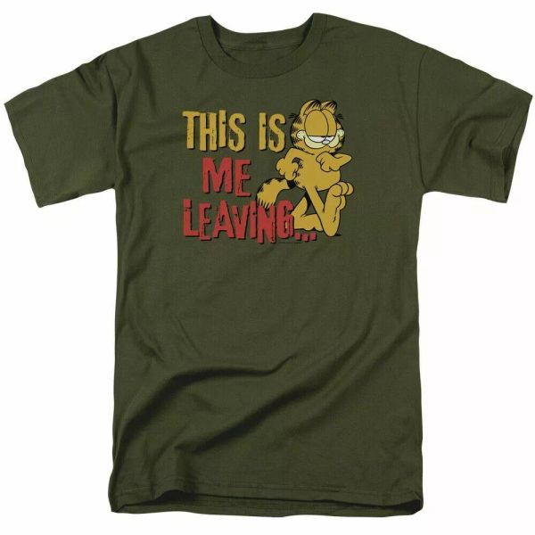 garfield leaving t shirt mens licensed cat jim davis comic tee military green, White;black
garfield leaving t shirt mens licensed cat jim davis comic tee military green, White;black