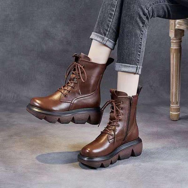 boots autumn and winter women's british fashion handsome thick sole outdoor comfort versatile leisure, Black
boots autumn and winter women's british fashion handsome thick sole outdoor comfort versatile leisure, Black
